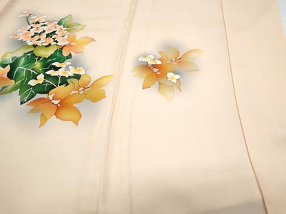 平和屋着物▽訪問着　単衣　手描き　紫陽花　暈し染め　正絹　逸品　CABF7765th