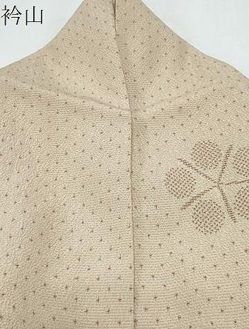 平和屋着物▽塩沢紬　単衣　舞花文　正絹　逸品　CABF7767th