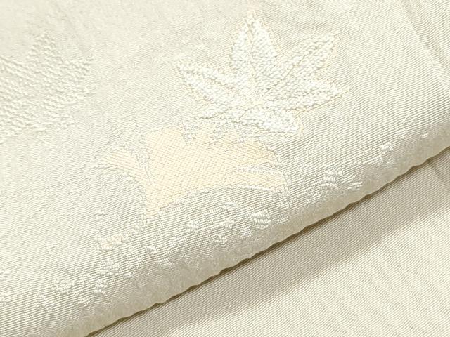 平和屋着物▽豪華色留袖　色無地　単衣　刺繍　舞葉文　鳥の子色　正絹　逸品　CABF7772th