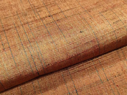 平和屋着物▽上質な紬　単衣　霞文　ロング丈　正絹　逸品　CABF7776th