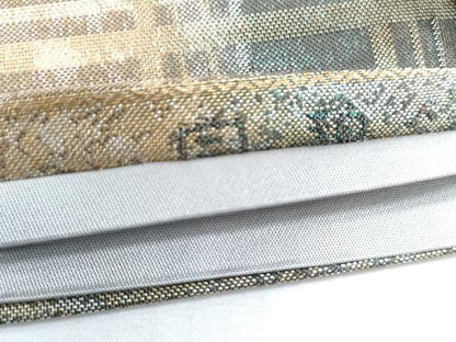 平和屋着物◎六通柄袋帯　唐織　花鳥丸文　金糸　正絹　逸品　CABF7803th