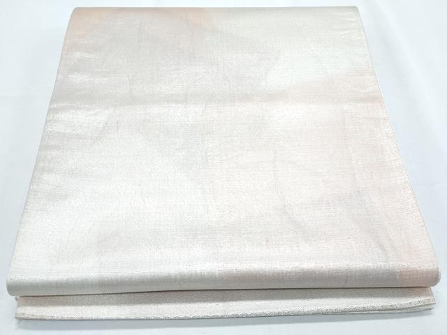 平和屋着物◎全通柄袋帯 霞文 銀糸 正絹 逸品 CABF7834th
