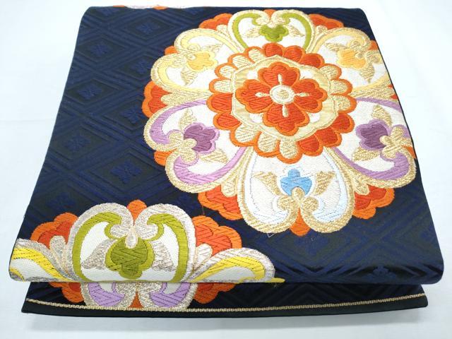 平和屋着物◎六通柄袋帯 唐織 正倉院花文 金銀糸 正絹 逸品 CABF7854th