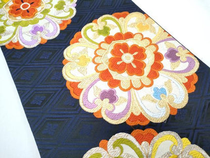 平和屋着物◎六通柄袋帯 唐織 正倉院花文 金銀糸 正絹 逸品 CABF7854th