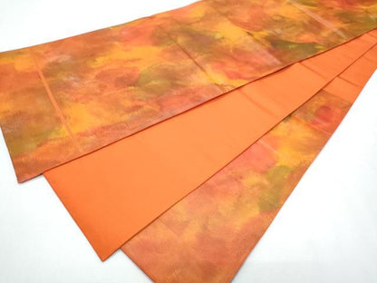 平和屋着物◎六通柄袋帯 霞文 正絹 逸品 CABF7858th