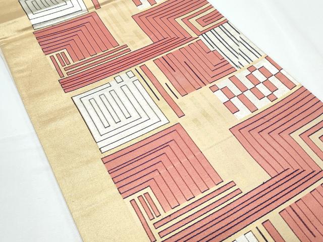 平和屋着物◎六通柄袋帯 吉祥文 正絹 逸品 CABF7867th