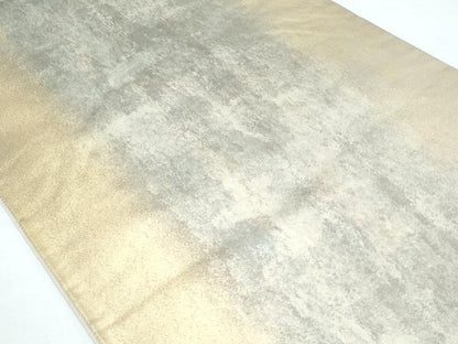 平和屋着物◎六通柄袋帯 霞文 金糸 正絹 逸品 CABF7931th