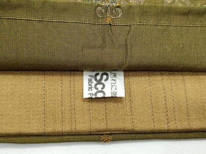 平和屋着物◎全通柄袋帯 正倉院花文 銀糸 正絹 逸品 CABF7934th