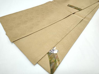 平和屋着物◎太鼓柄袋帯 駒刺繍 童子遊び 金彩 正絹 逸品 CABF7944th