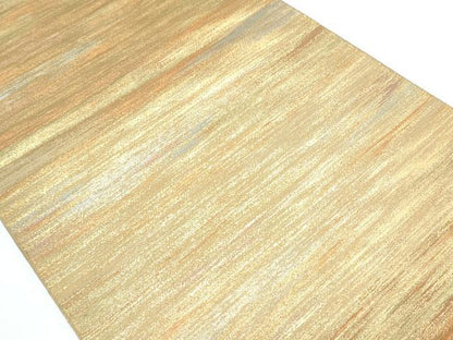 平和屋着物◎全通柄袋帯　万葉織　千歳霞　金糸　正絹　逸品　CABF7949th