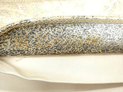 平和屋着物◎六通柄袋帯 琳派綴れ織 草花文 金糸 正絹 逸品 CABF7990th