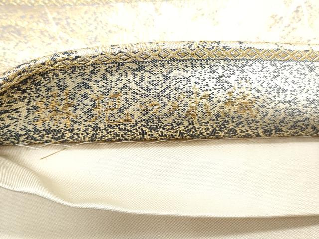 平和屋着物◎六通柄袋帯 琳派綴れ織 草花文 金糸 正絹 逸品 CABF7990th
