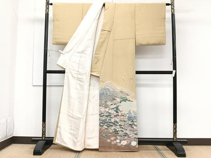平和屋着物■豪華色留袖　友禅　作家物　遠山風景文　松竹梅　暈し染め　正絹　逸品　CABF8026xi