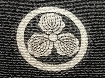 平和屋着物■豪華黒留袖　駒刺繍　扇鶴花文　暈し染め　金彩　正絹　逸品　CABF8062xi