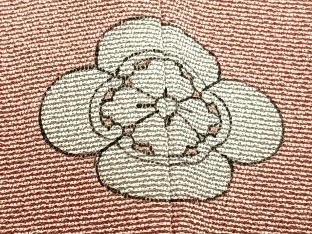 平和屋着物■訪問着　檜扇飛鳥花文　暈し染め　金彩　正絹　逸品　CABF8069xi