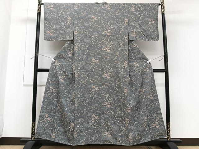 平和屋着物□上質な小紋 草花文 松竹梅 正絹 逸品 未使用 CABF8084xi