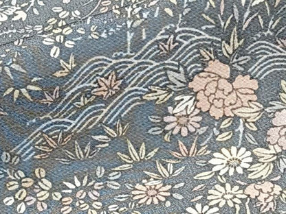 平和屋着物■上質な小紋 草花文 松竹梅 正絹 逸品 未使用 CABF8084xi