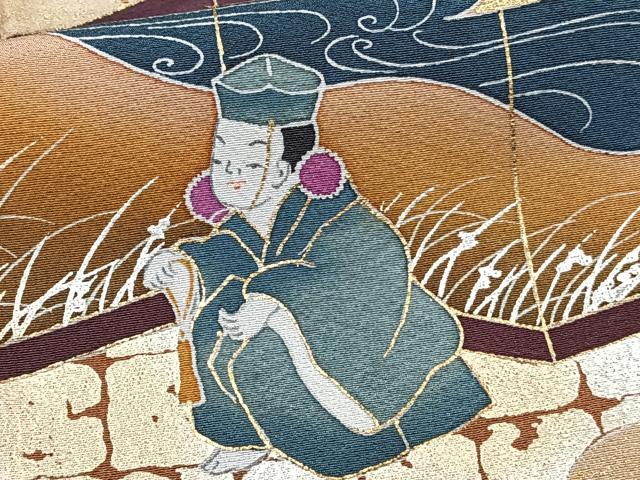 平和屋着物■豪華黒留袖 作家物 屏風人物風景文 金彩 正絹 逸品 CABF8094xi