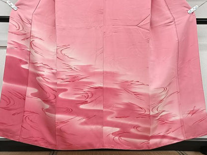 平和屋着物■訪問着 立波文 地紋お越し 暈し染め 正絹 逸品 CABF8098xi