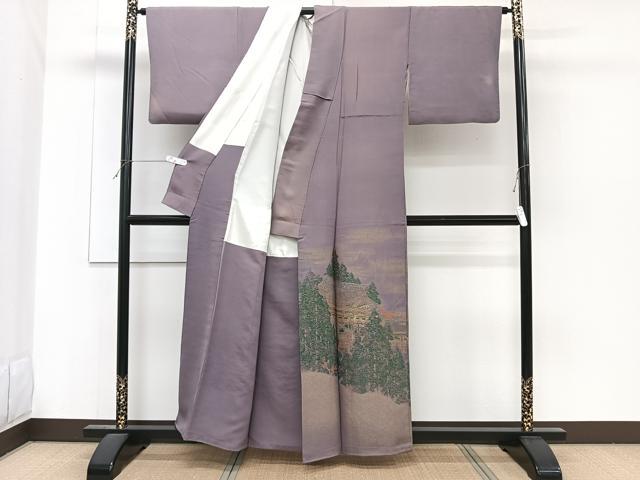 平和屋着物■豪華色留袖 遠山風景文 寿光織 暈し染め 金糸 正絹 逸品 CABF8110xi
