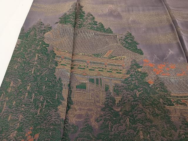 平和屋着物■豪華色留袖 遠山風景文 寿光織 暈し染め 金糸 正絹 逸品 CABF8110xi