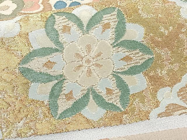 平和屋着物■豪華色留袖　横段花文　寿光織　暈し染め　金糸　正絹　逸品　CABF8111xi