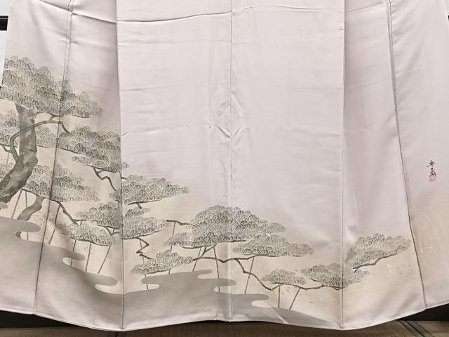 平和屋着物■豪華色留袖　作家物　枝松文　寿光織　暈し染め　金糸　正絹　逸品　CABF8114xi