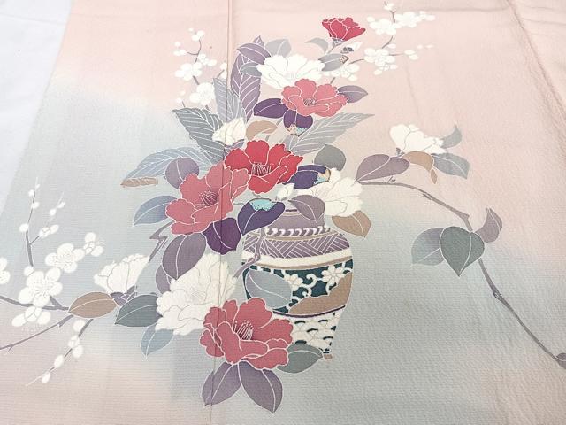 平和屋着物■訪問着　花瓶文　暈し染め　正絹　逸品　CABF8115xi