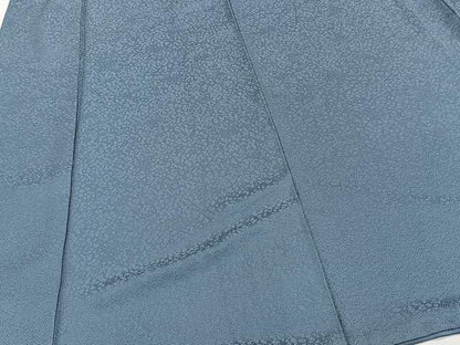 平和屋着物■上質な色無地　舞花地紋　鉄御納戸色　そごう扱い　正絹　逸品　CABF8121xi