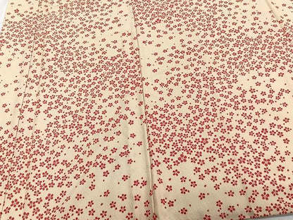 平和屋着物■長襦袢 無双仕立て 小花文 正絹 逸品 CABF8127xi