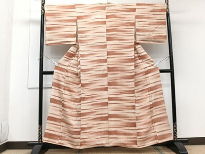 平和屋着物■上質な小紋 草花地紋 正絹 逸品 CABF8140xi