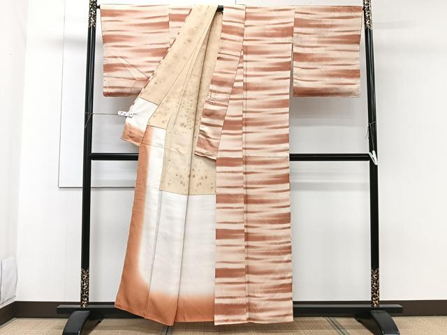 平和屋着物■上質な小紋 草花地紋 正絹 逸品 CABF8140xi