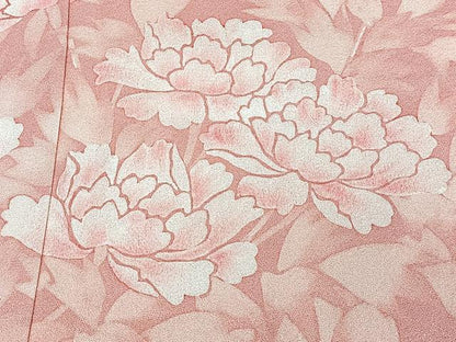 平和屋着物■訪問着　草花文　暈し染め　正絹　逸品　CABF8146xi