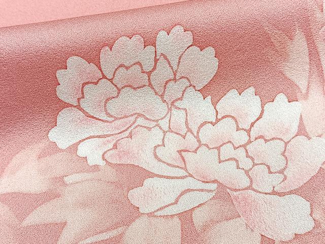 平和屋着物■訪問着　草花文　暈し染め　正絹　逸品　CABF8146xi