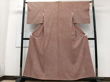 平和屋着物■大変加工の良い総絞り小紋　正絹　逸品　CABF8147xi