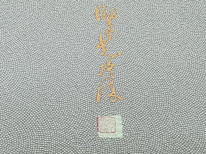 平和屋着物■江戸小紋 作家物 鮫小紋柄 正絹 逸品 CABF8154xi