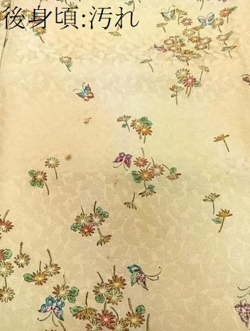 平和屋着物■上質な小紋 花蝶文 暈し染め 正絹 逸品 CABF8156xi
