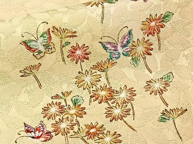 平和屋着物■上質な小紋 花蝶文 暈し染め 正絹 逸品 CABF8156xi