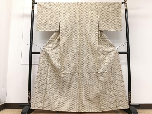 平和屋着物■上質な紬　蜀江文　正絹　逸品　未使用　CABF8162xi