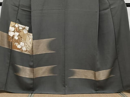 平和屋着物■訪問着　刺繍　色紙重ね枝花文　金彩　正絹　逸品　CABF8171xi