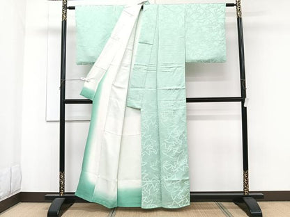 平和屋着物■上質な小紋 幾何学重ね文 正絹 逸品 CABF8194xi