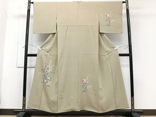 平和屋着物■訪問着 草花文 松坂屋扱い 正絹 逸品 CABF8196xi