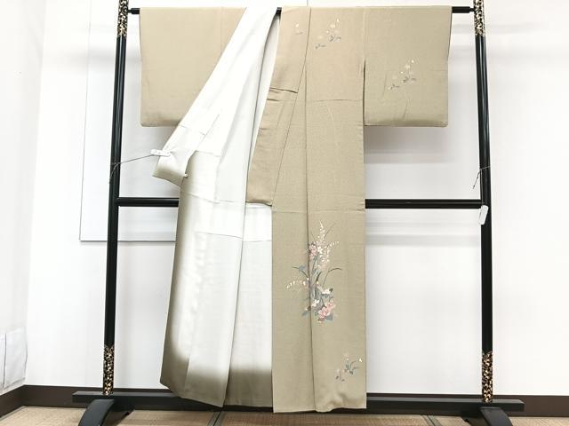 平和屋着物■訪問着 草花文 松坂屋扱い 正絹 逸品 CABF8196xi