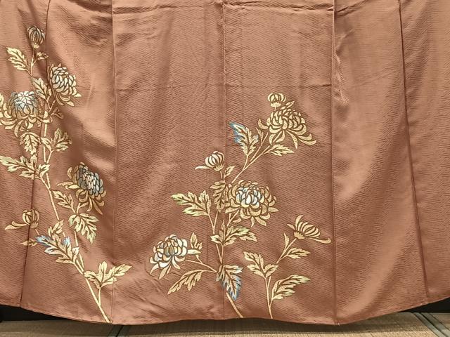 平和屋着物■訪問着 刺繍 枝菊文 金彩 正絹 逸品 CABF8198xi