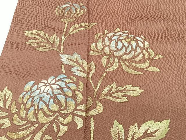 平和屋着物■訪問着 刺繍 枝菊文 金彩 正絹 逸品 CABF8198xi