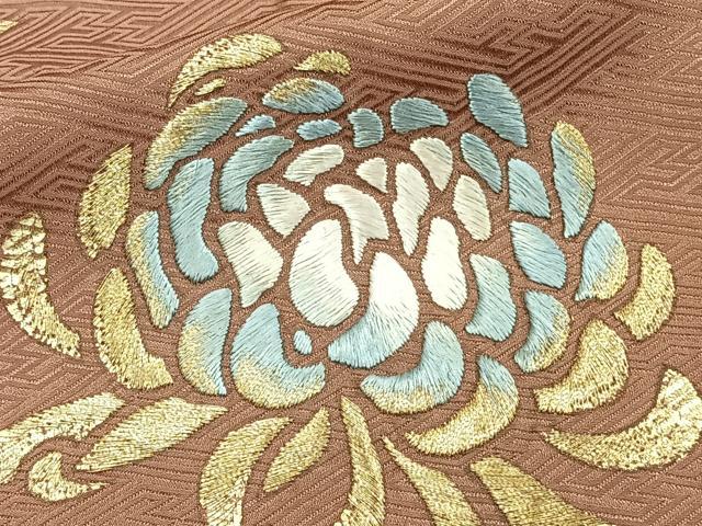 平和屋着物■訪問着 刺繍 枝菊文 金彩 正絹 逸品 CABF8198xi