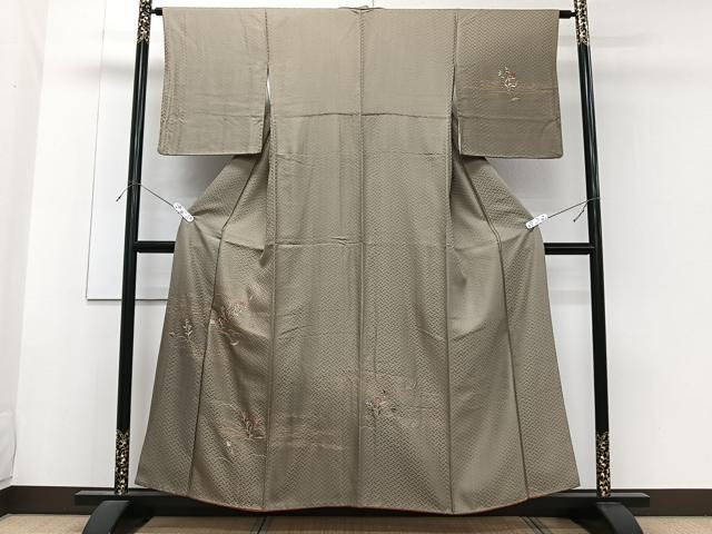 平和屋着物■訪問着 刺繍 草花文 暈し染め 金彩 やまと誂製 正絹 逸品 CABF8203xi