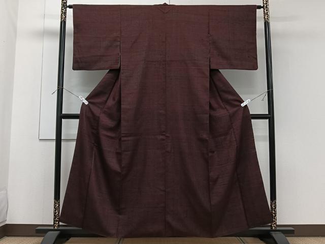 平和屋着物■上質な紬 横段草花文 正絹 逸品 CABF8213xi