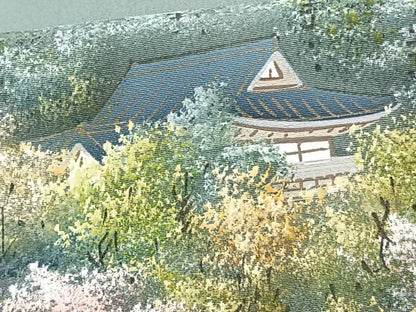 平和屋着物■豪華色留袖 鮫小紋柄 手描き 法隆寺 暈し染め 金彩 正絹 逸品 CABF8216xi