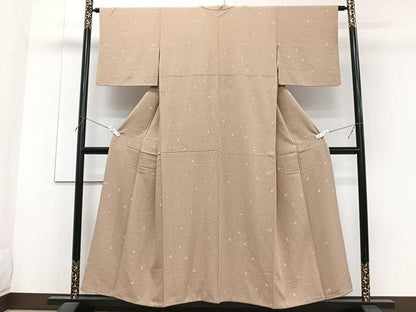 平和屋着物■上質な小紋 蕪 正絹 逸品 CABF8222xi